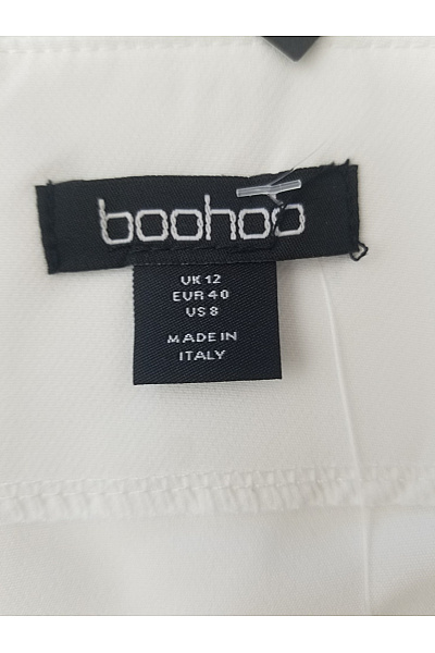boohoo Bílé dámské mini kraťasy sukňové Velikost 40 | boohoo | obrázek 7