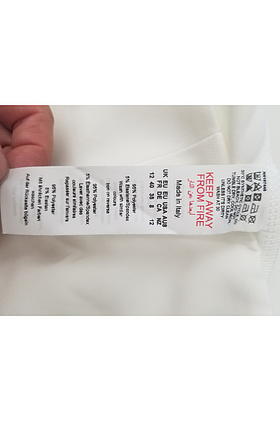 boohoo Bílé dámské mini kraťasy sukňové Velikost 40 | boohoo | obrázek 8