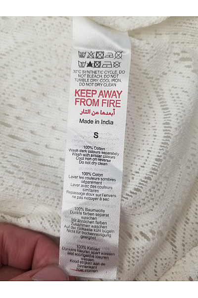 boohoo Bílé bavlněné krajkové letní mini šaty na ramínka Vel. EU s | boohoo | obrázek 9