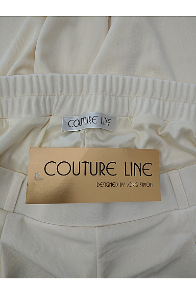 COUTURE LINE Béžové elegantní kalhoty s vysokým pasem a širokými nohavicemi Vel. EU 42 | COUTURE LINE | obrázek 6