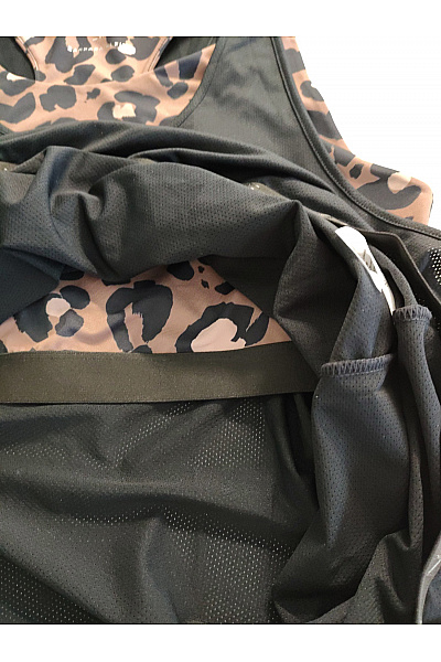 COUTURE LINE Černé sportovní tílko s leopardím vzorem na cvičení Vel. 44 | COUTURE LINE | obrázek 4