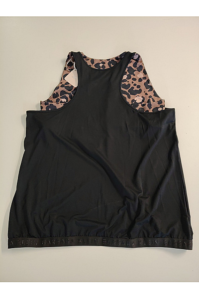COUTURE LINE Černé sportovní tílko s leopardím vzorem na cvičení Vel. 44 | COUTURE LINE | obrázek 5