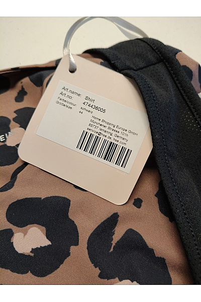 COUTURE LINE Černé sportovní tílko s leopardím vzorem na cvičení Vel. 44 | COUTURE LINE | obrázek 9