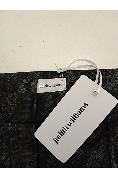 Judith Williams Černé elegantní cigaretové kalhoty s hadím vzorem Vel. DE 34 | Judith Williams | obrázek 4