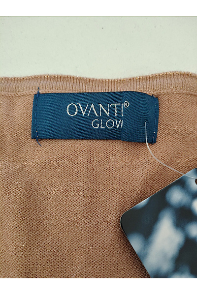 OVANTI GLOW Dámský třpytivý kardigan s perličkami a výstřihem do V Vel. DE 46 | OVANTI GLOW | obrázek 3