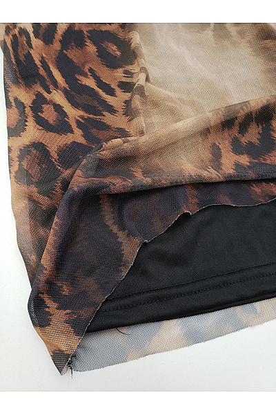 boohoo Dámský komplet leopardí vzor dlouhá sukně a top Velikost 44 | boohoo | obrázek 9