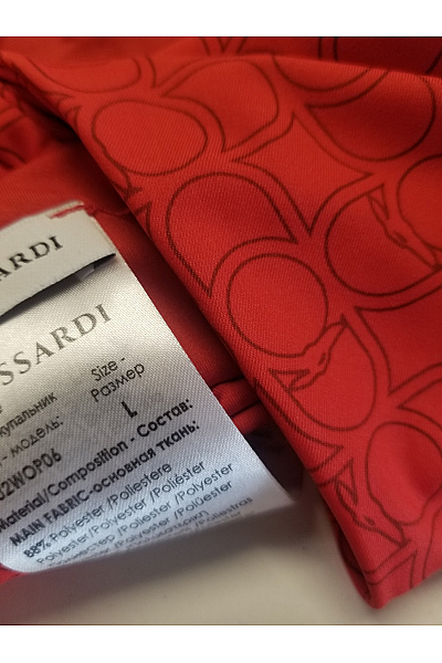Trussardi Červené jednodílné plavky za krk s průstřihy Vel. L | Trussardi | obrázek 5