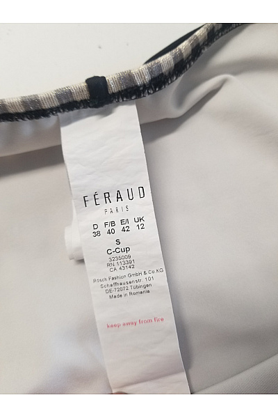 FERAUD PARIS Dámské plavkové kalhotky s vysokým pasem kostkované Vel. DE 38 | FERAUD PARIS | obrázek 5