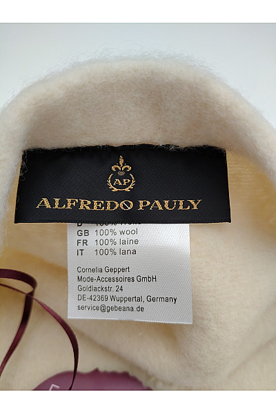 Alfredo Pauly Béžový vlněný baret Velikost One Size | Alfredo Pauly | obrázek 7