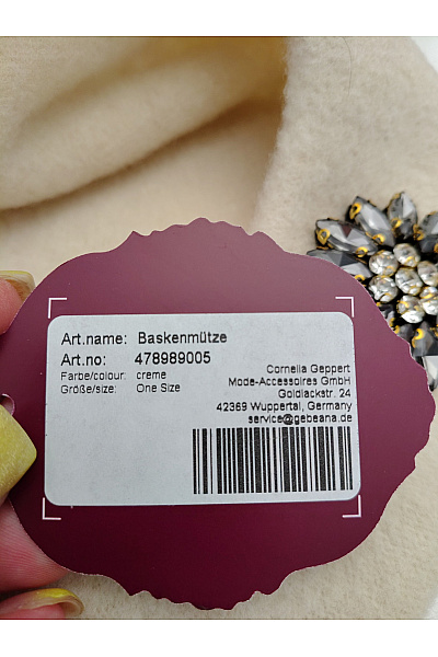 Alfredo Pauly Béžový vlněný baret Velikost One Size | Alfredo Pauly | obrázek 8