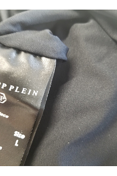 Philipp Plein Černé jednodílné plavky za krk s kamínky Velikost L | Philipp Plein | obrázek 4