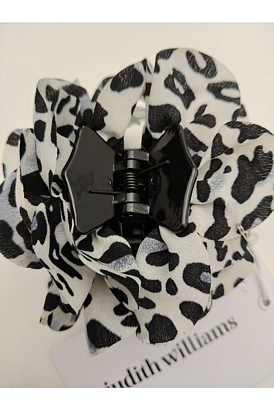 Judith Williams Černobílá brož květina leopardí vzor Velikost one size | Judith Williams | obrázek 2