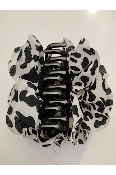 Judith Williams Černobílá brož květina leopardí vzor Velikost one size | Judith Williams | obrázek 3