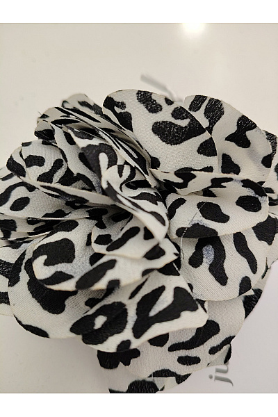 Judith Williams Černobílá brož květina leopardí vzor Velikost one size | Judith Williams | obrázek 4