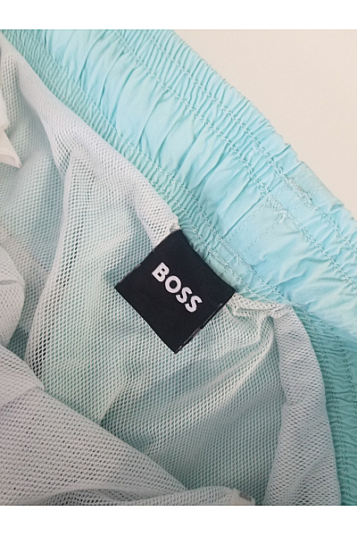 Hugo Boss Modré koupací kraťasy s potiskem Velikost XXL | Hugo Boss | obrázek 4