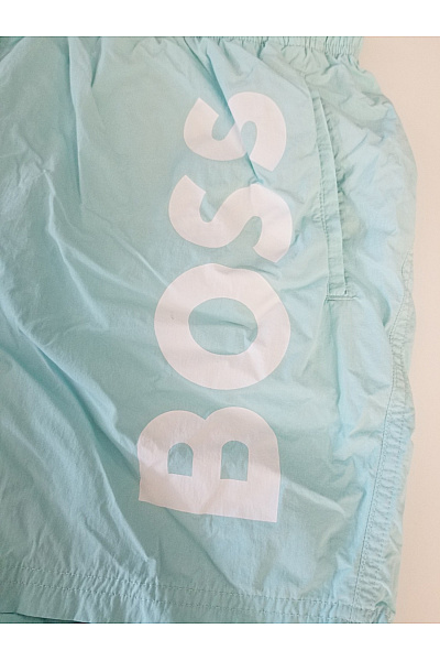 Hugo Boss Modré koupací kraťasy s potiskem Velikost XXL | Hugo Boss | obrázek 8