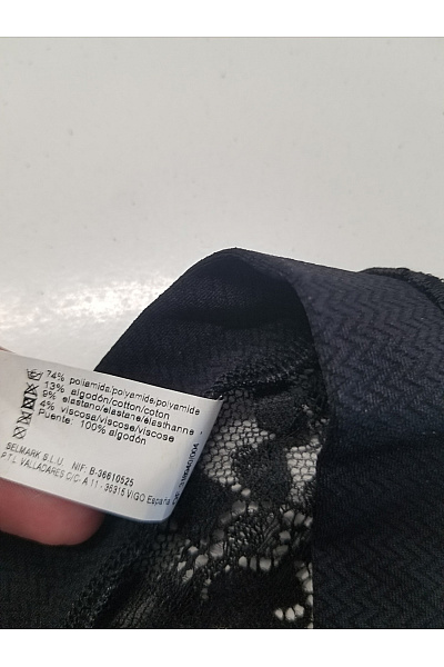 Primark Černé dámské krajkové tanga luxusní Velikost M | Primark | obrázek 4