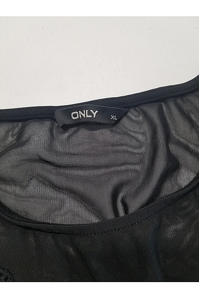 ONLY Černé krajkové body s výstřihem do V Velikost XL | ONLY | obrázek 3