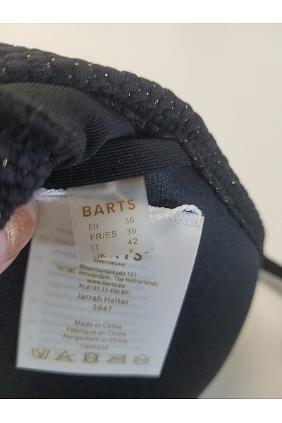Barts černá třpytivá plavková podprsenka za krk na zavazování Velikost EU 36 | Barts | obrázek 5