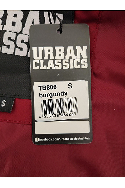URBAN CLASSICS Červená prošívaná bomber bunda se zipem Velikost S | URBAN CLASSICS | obrázek 8