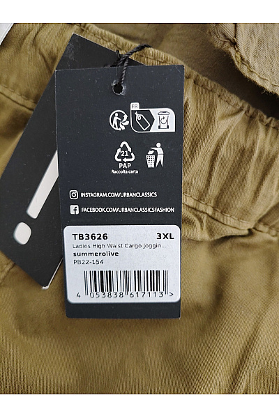 URBAN CLASSICS Pánské khaki cargo jogger kalhoty s kapsami Vel. 3XL | URBAN CLASSICS | obrázek 9