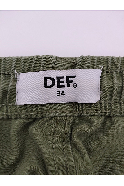 def Pánské khaki cargo jogger kalhoty s kapsami Velikost 34 | def | obrázek 4