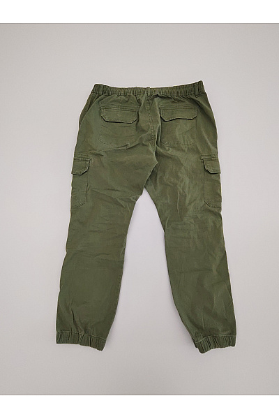 def Pánské khaki cargo jogger kalhoty s kapsami Velikost 34 | def | obrázek 6