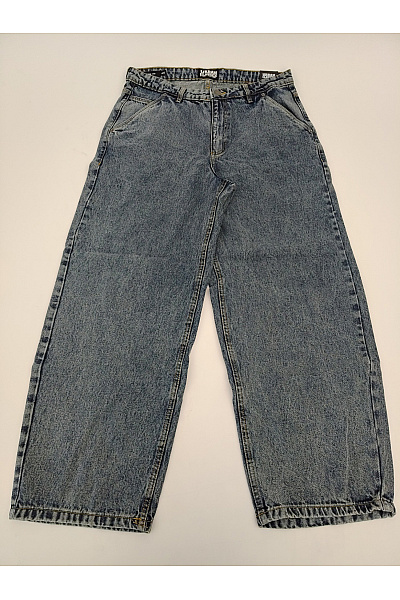 URBAN CLASSICS Pánské modré volné džíny wide leg seprané Velikost 32 | URBAN CLASSICS | obrázek 2