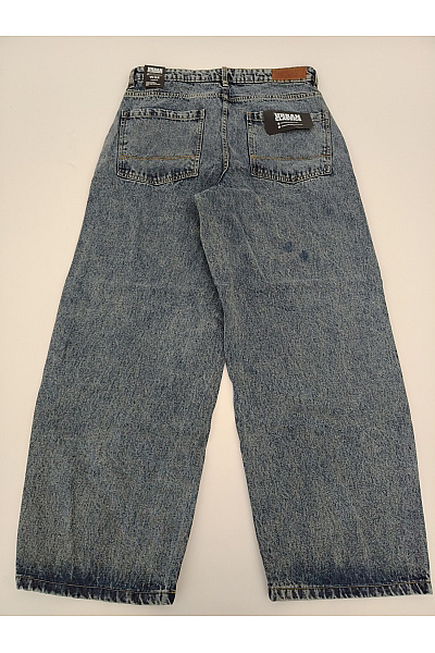 URBAN CLASSICS Pánské modré volné džíny wide leg seprané Velikost 32 | URBAN CLASSICS | obrázek 8