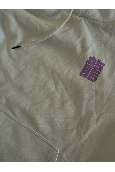 snipes Bílá pánská mikina s kapucí a potiskem streetwear Velikost M | snipes | obrázek 6
