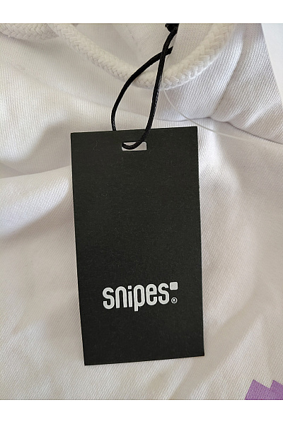 snipes Bílá pánská mikina s kapucí a potiskem streetwear Velikost M | snipes | obrázek 8