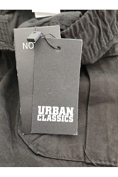 URBAN CLASSICS Černé bavlněné cargo kalhoty jogger Vel. M | URBAN CLASSICS | obrázek 7