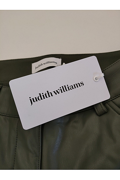 Judith Williams Dámské khaki koženkové kalhoty s lampasem Velikost DE 34 | Judith Williams | obrázek 4