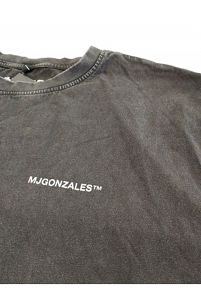 MJGONZALES Černé bavlněné tričko s krátkým rukávem a nápisem Vel. 4XL | MJGONZALES | obrázek 2