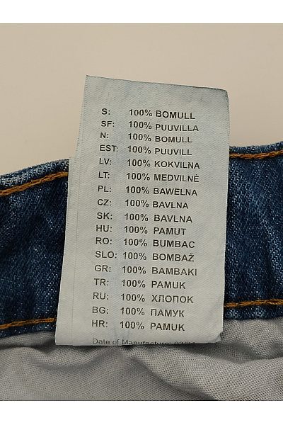 DNGRS Pánské modré cargo džíny rovné Velikost US W 32 L 32 | DNGRS | obrázek 7