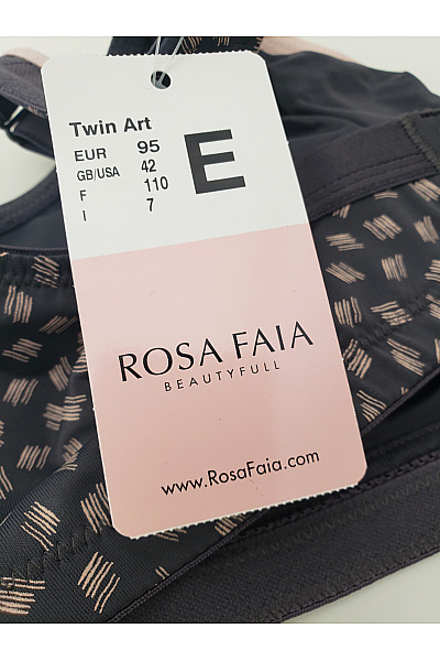 ROSA FAIA Černobílá bezešvá bezkosticová podprsenka s měkkými košíčky | ROSA FAIA | obrázek 9