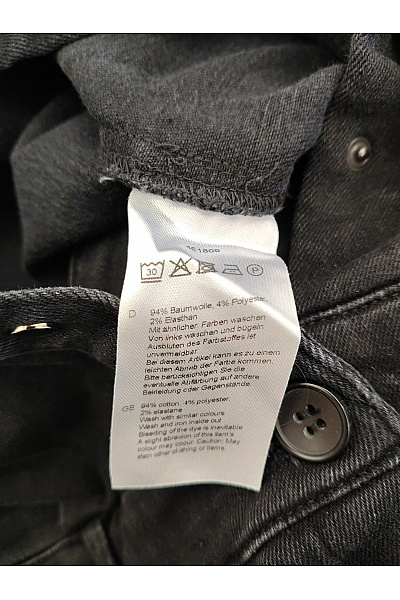 C'est tout Černý bavlněný dámský overal s dlouhým rukávem smart casual Velikost DE 44 | C'est tout | obrázek 8