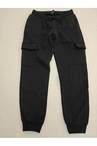 URBAN CLASSICS Černé bavlněné cargo tepláky jogger s kapsami Vel. M | URBAN CLASSICS | obrázek 2