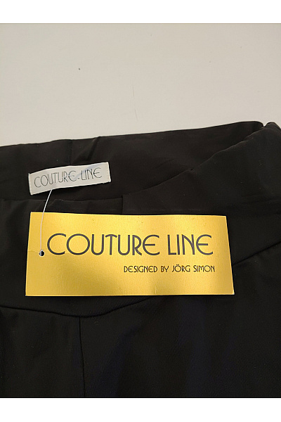 COUTURE LINE Černé široké kalhoty s vysokým pasem a kapsami Velikost DE 36 | COUTURE LINE | obrázek 4