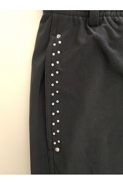 COUTURE LINE Černé široké kalhoty s pružným pasem Velikost DE 40 | COUTURE LINE | obrázek 4