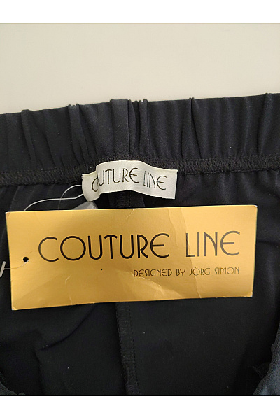 COUTURE LINE Černé široké kalhoty s pružným pasem Velikost DE 40 | COUTURE LINE | obrázek 5