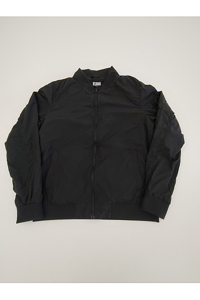 URBAN CLASSICS Černá pánská bomber bunda se zipem Vel. L | URBAN CLASSICS | obrázek 2