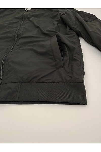 URBAN CLASSICS Černá pánská bomber bunda se zipem Vel. L | URBAN CLASSICS | obrázek 4
