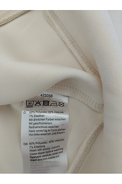 styletics by barbara Béžová dámská sportovní mikina na zip s kapucí Velikost DE 44 | styletics by barbara | obrázek 8