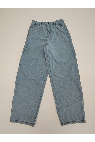 URBAN CLASSICS Pánské Modré Bavlněné Džíny Wide Leg Velikost EU 34