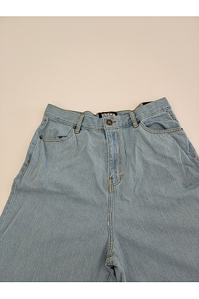 URBAN CLASSICS Pánské modré bavlněné džíny wide leg Velikost EU 34 | URBAN CLASSICS | obrázek 3