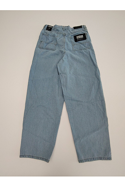 URBAN CLASSICS Pánské modré bavlněné džíny wide leg Velikost EU 34 | URBAN CLASSICS | obrázek 7