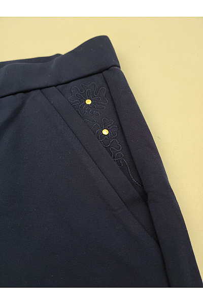 Alfredo Pauly Modré elegantní kalhoty s kapsami Velikost DE 46 | Alfredo Pauly | obrázek 3
