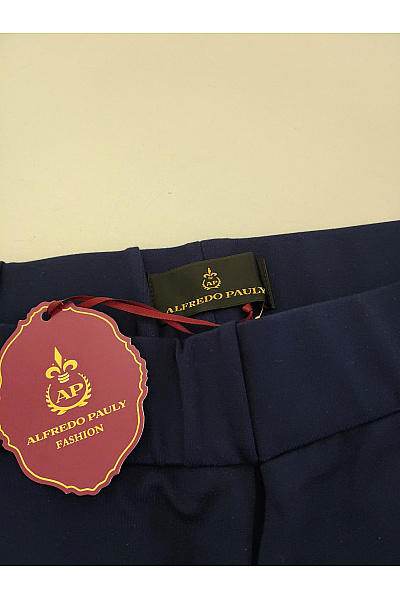 Alfredo Pauly Modré elegantní kalhoty s kapsami Velikost DE 46 | Alfredo Pauly | obrázek 5