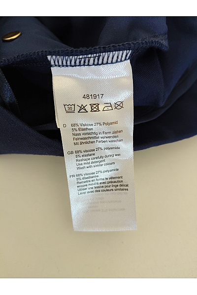 Alfredo Pauly Modré elegantní kalhoty s kapsami Velikost DE 46 | Alfredo Pauly | obrázek 7